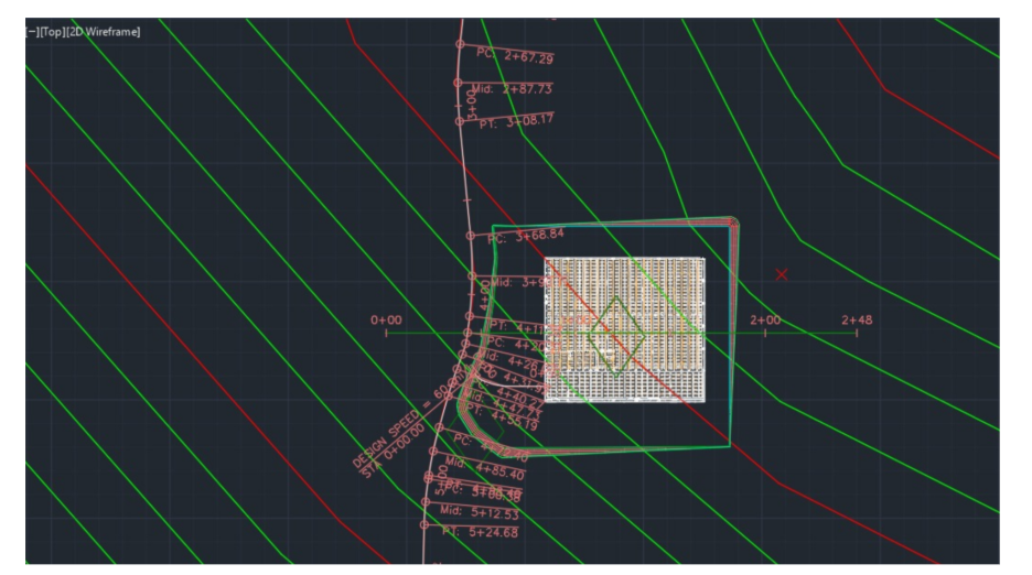 Land development conceptual layout