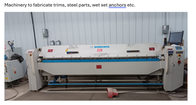 Metal forming machinery in production